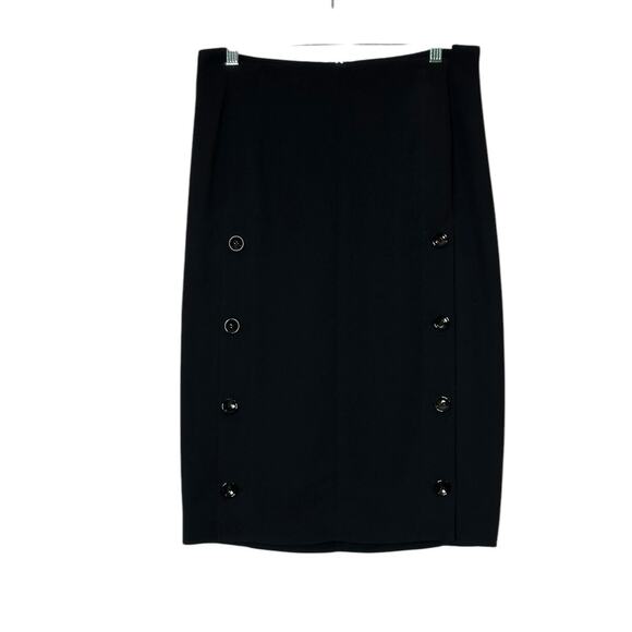 JOSEPH black doble button pencil midi skirt size 40 - US 8 - Picture 15 of 16